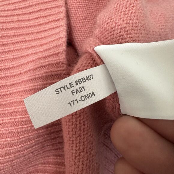 J Crew Wool Cashmere Sweater Women XXS Pink Soft Crew Neck Preppy - Picture 12 of 13